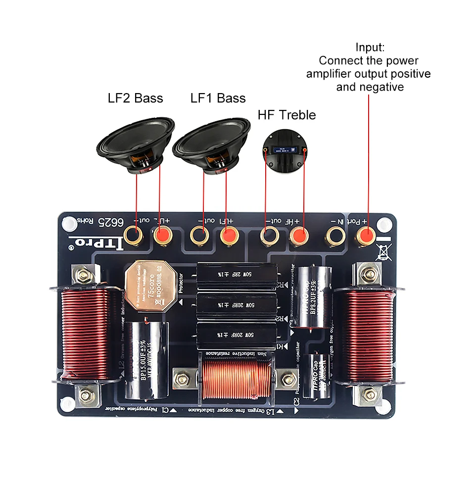 AIYIMA аудио кроссовер этап Динамик 600W 1000W 1500W ВЧ бас 2 Way кроссовер фильтр делитель частоты 12-18 дюймов Динамик s