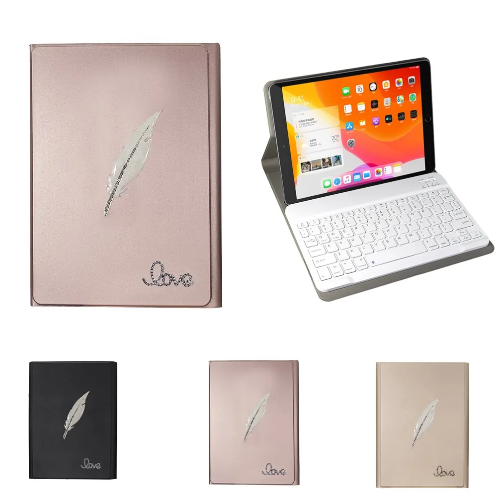 Кожаный чехол с Bluetooth клавиатурой, чехол для iPad Mini 12345 iPad Air 12 9,7 Pro 10,5 11 дюймов Air 10,2