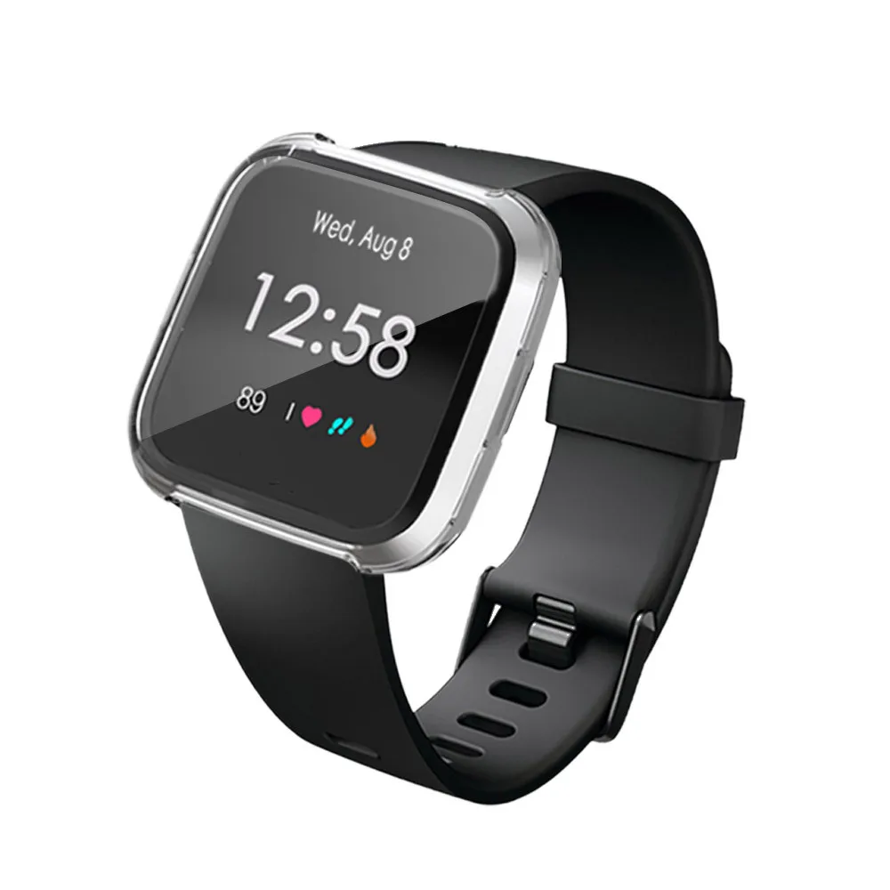 Гальванический Мягкий ТПУ защитный чехол для Fitbit Versa Lite Смарт часы Новое поступление#20191016