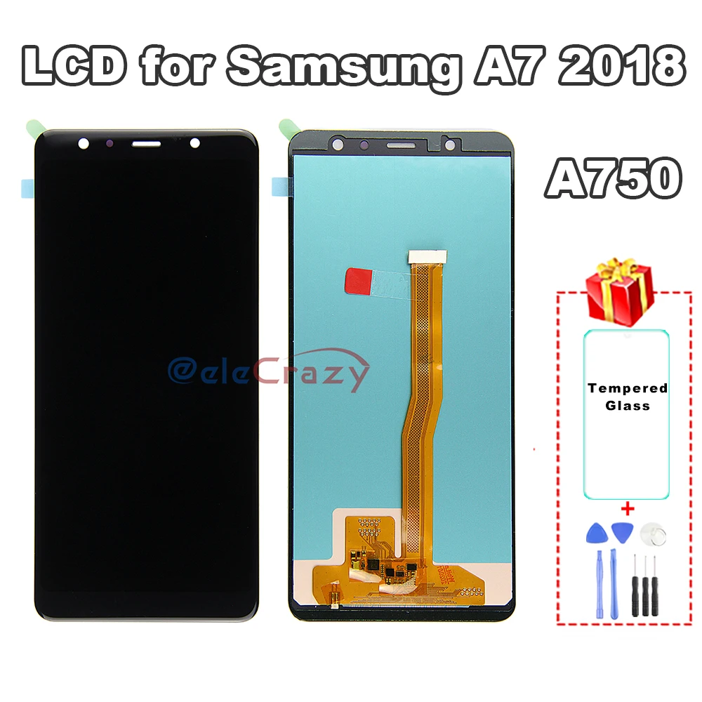 Дисплей с тачскрином в сборе для SAMSUNG Galaxy A7 100% A750 A750F 2018 | Мобильные телефоны и