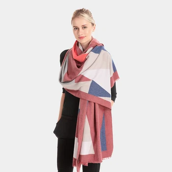 

Autumn Winter Female Plaid Scarf Women Cashmere Scarves Good Quality Lattices Long Shawl Wrap Blanket Warm Tippet