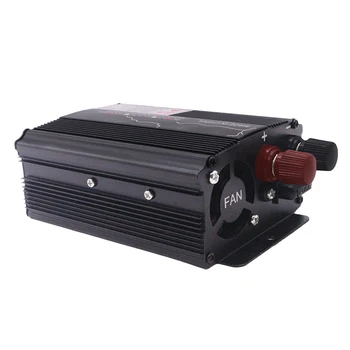 

500W Accessories Easy Install Voltage Car Inverter Solar Powered Power Black 12V 24V To 220V Transformer Pure Sine Wave Portable