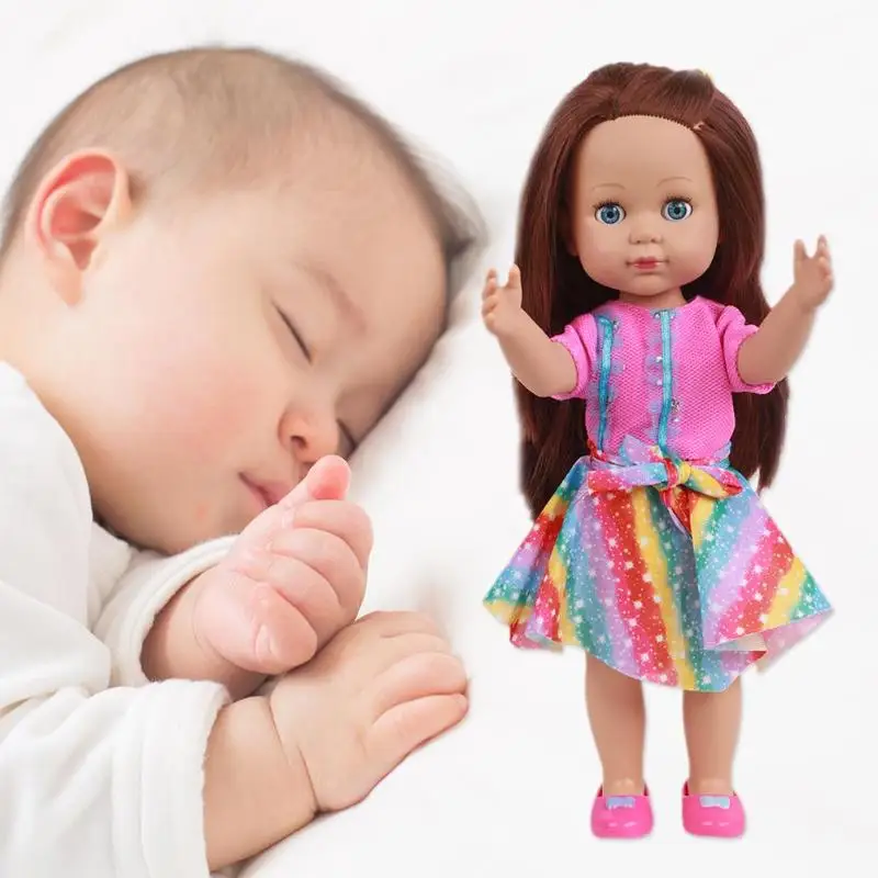 Children Educational Pretend Play Short Plush Vinyl Doll Toys Soft Toddler Simulation Toys Photo Props Gift Doll Accessories Children Educational Pretend Play Short Plush Vinyl Doll Toys Soft Toddler Simulation Toys Photo Props Gift Doll Accessories