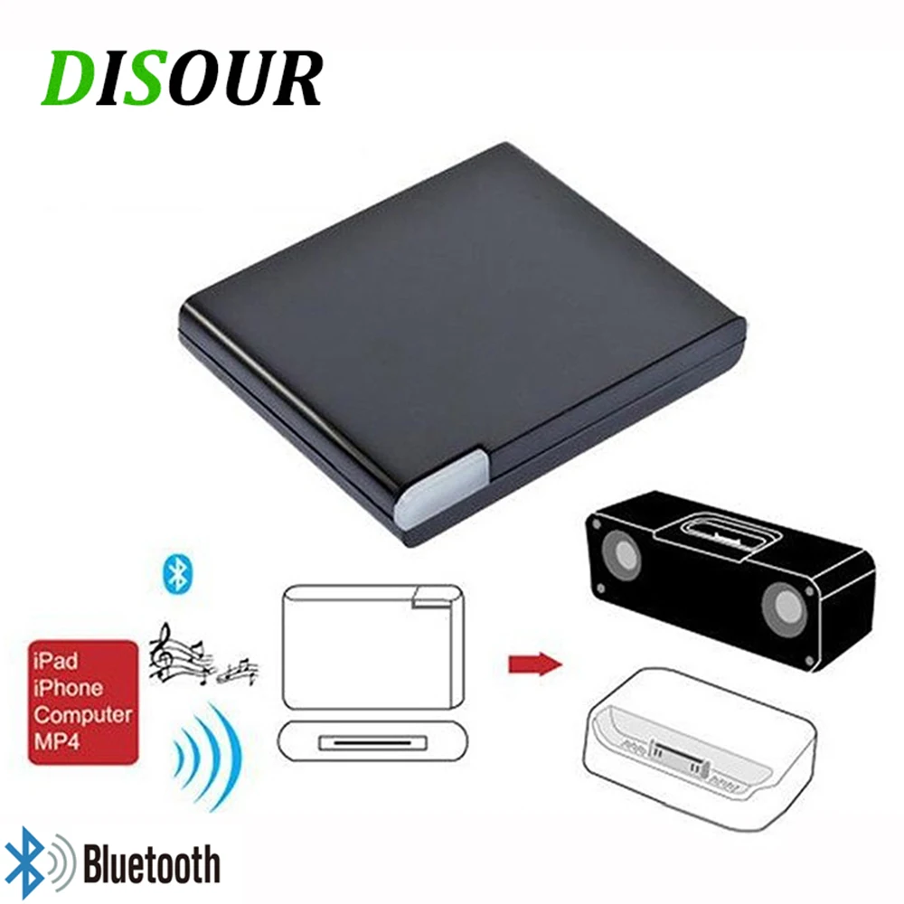Лидер продаж 30 контактная Док Станция Bluetooth A2DP музыкальный приемник адаптер