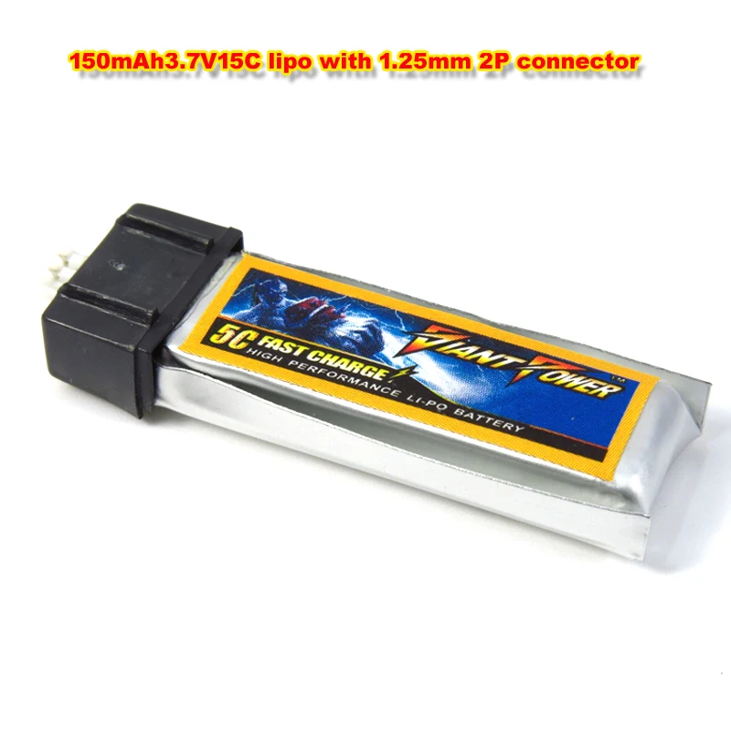Topyond Batería De Litio De 3.7 V 520 MAh 30C Con Cargador Para Helicópteros De Control Remoto, Kit De Batería De Litio Adecuado Para Helicóptero Wltoys V977, XK K110, XK K110S