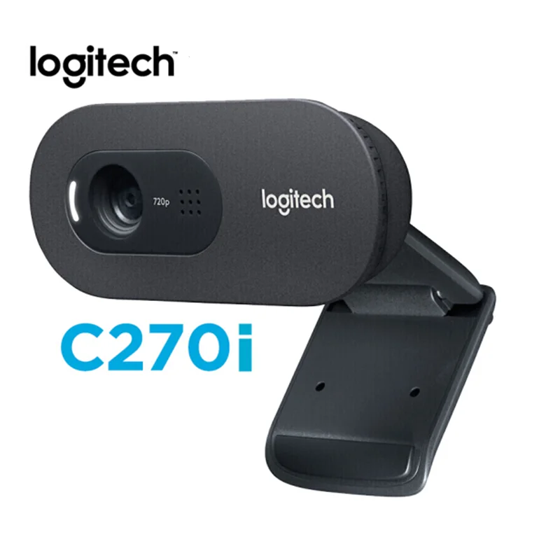 Новая веб камера Logitech C270/C270i 720p HD встроенный микрофон USB2.0 Бесплатный привод видео