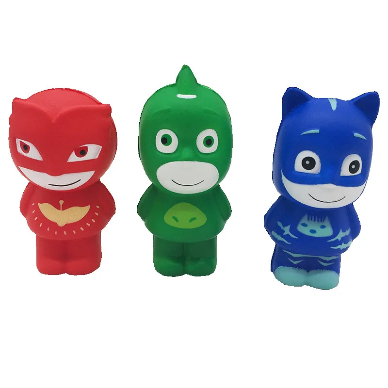 PJ Маски упругая игрушка кукла модель Catboy Owlette Gekko фигурка вентиляционная Расслабляющая декомпрессия разминается повторно для детей подарок эльф
