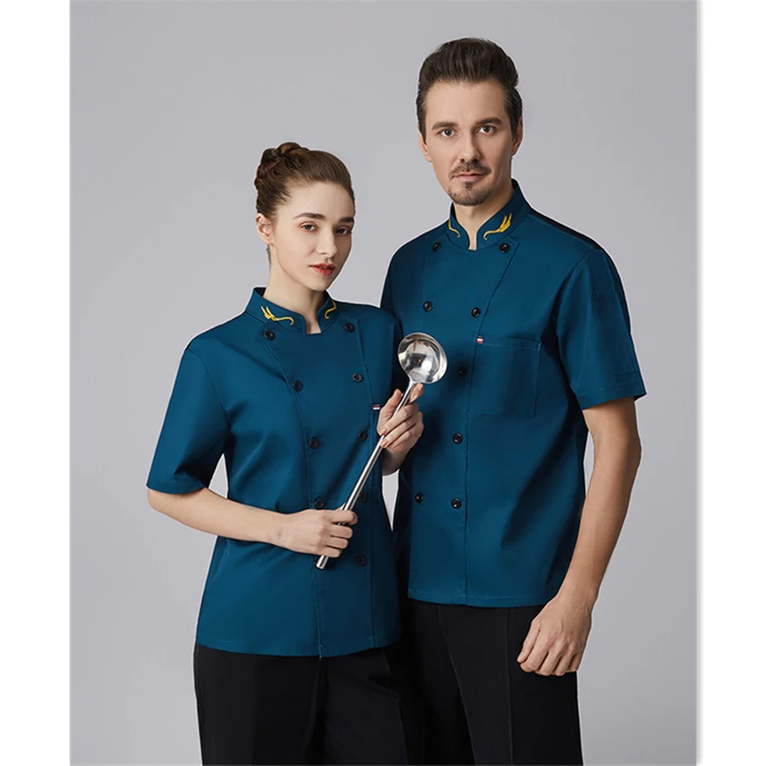 Шеф повар с коротким рукавом ресторанная Рабочая форма кухонные услуги пальто