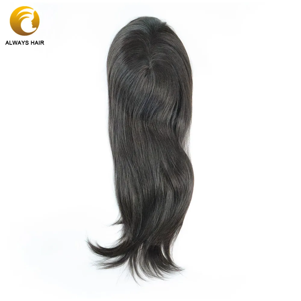 TP22 ПУ волосы Топпер для женщин китайская кутикула Remy человеческие волосы поликожа волосы кусок 130% плотность волос топ кусок