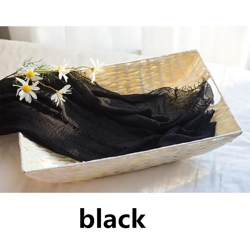 black Новорожденный реквизит для фотосъемки обертывание Детские Реквизит одеяло мягкое растягивающееся Хлопковое одеяло детские аксессуары GPD8930 - Цвет: black