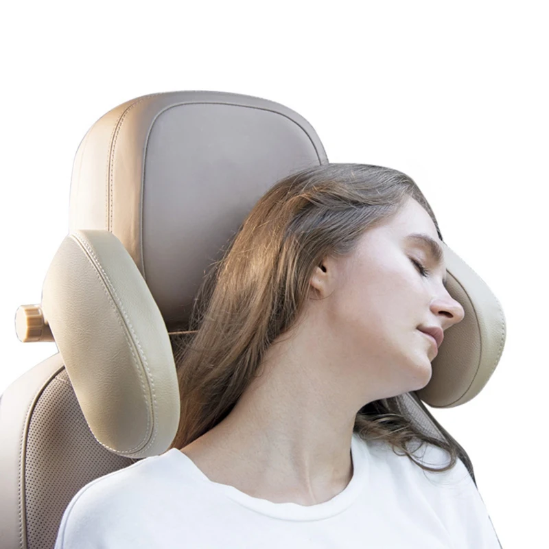 

New Car Seat Headrest Car Neck Pillow Sleep Side Head Support High Elastic Nylon ABS Support Side Kids and Adults Memory Cotton