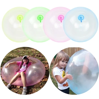 

120cm Magic Wubble Bubble Ball Children Outdoor Soft Air Water Filled Amazing Bubble Balloon Squeezable Bubble Balls Kids Toys