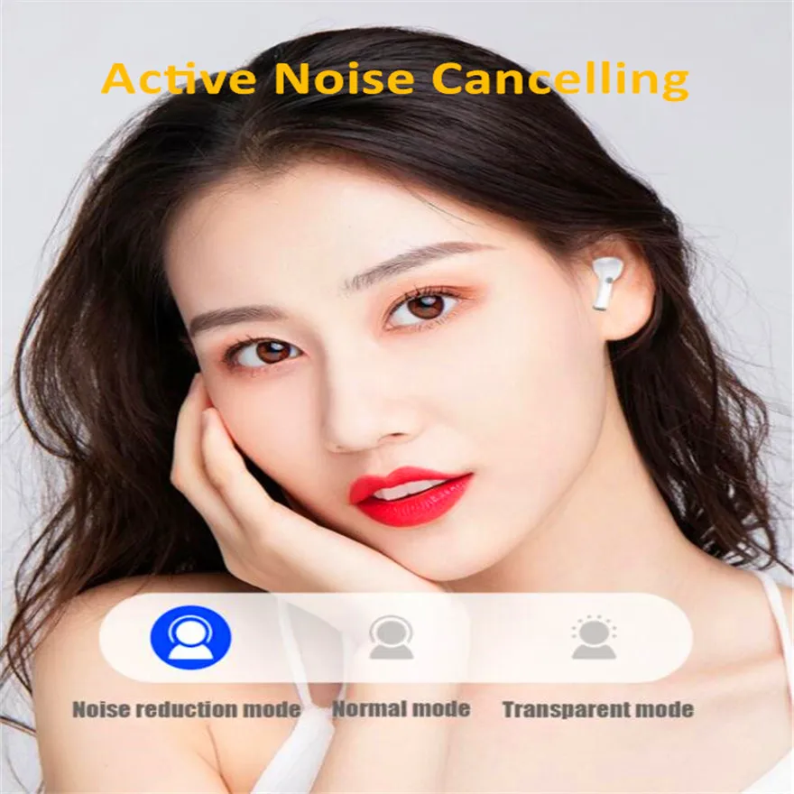 Off White Aac Sbc Hifi Noise Canceling Earphone Anc Headset Tws Free  Shipping Gamer Earbuds Wireless Earphones Bluetooth In Ear