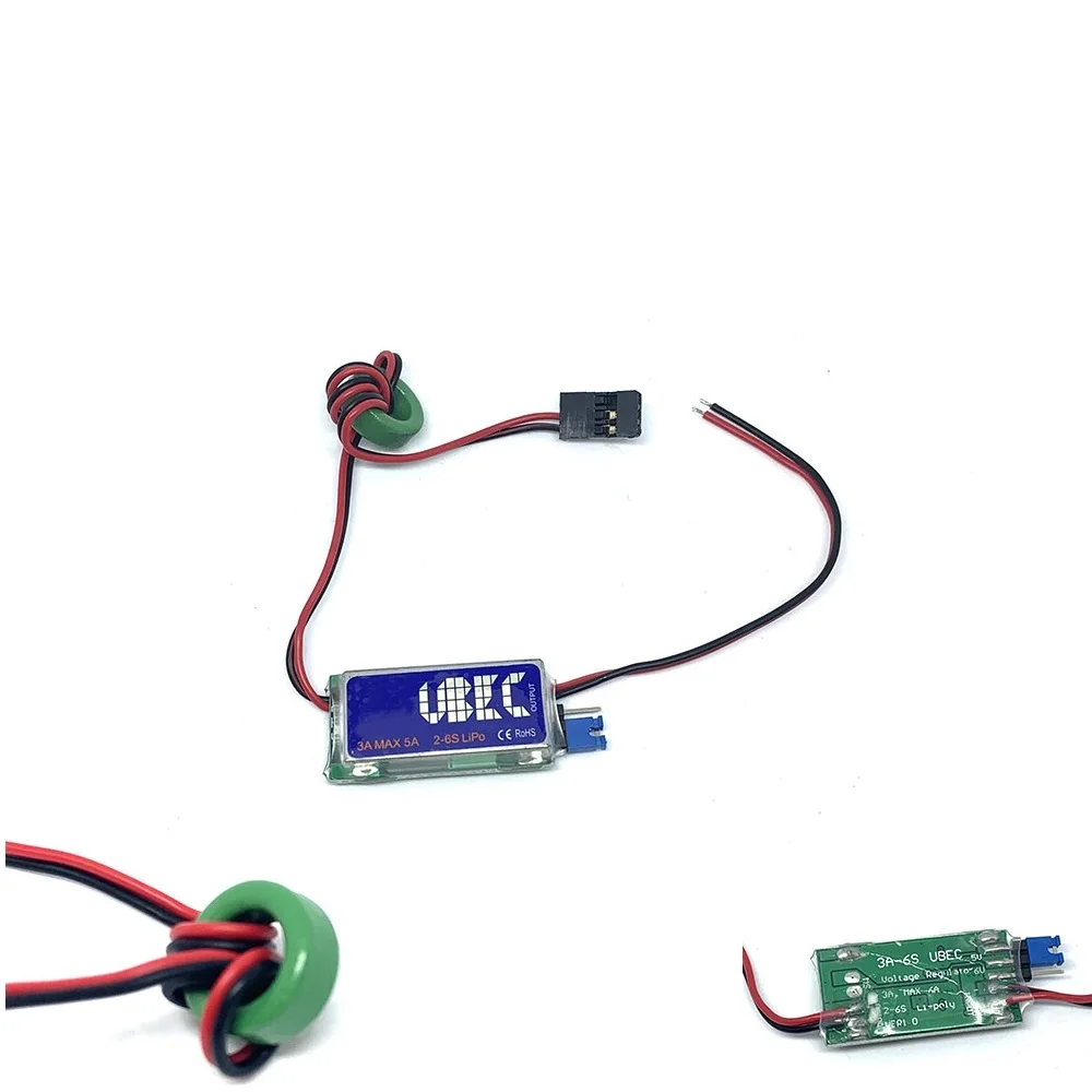 

5V / 6V RC UBEC 3A Max 5A Lowest RF Noise BEC Full Shielding Antijamming Switching Regulator