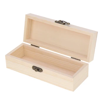 

Portable Handmade Wooden Jewelrys Box Chest Trinket Storage Organizer Chest - for Arts, Crafts, Hobbies and Home Storage