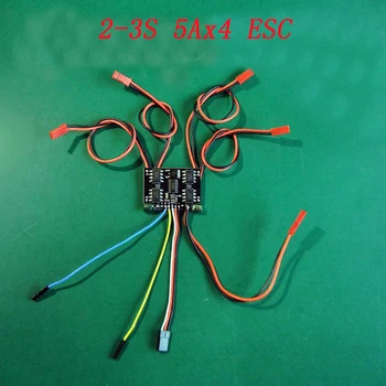 

1PCS Omnidirectional Vehicles ESC 4ch 5A Electronic Speed Controller with 5V 1.5A BEC Spare Parts for RC Car Model