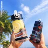 Простая чашка для заварки чая с лимоном, герметичная чашка, Студенческая чашка, детская портативная пластиковая чашка, красивая чашка для чая с фруктами, термостойкая чашка