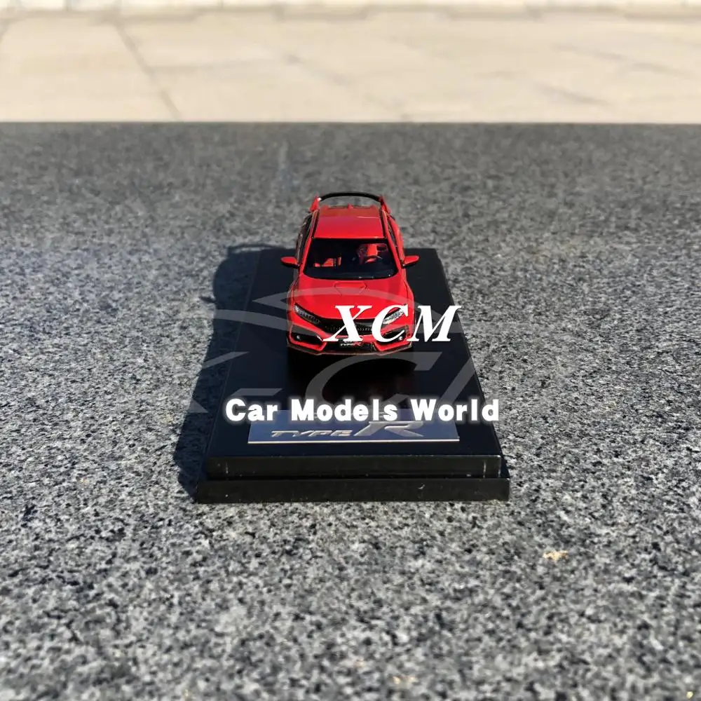 Литье под давлением модель автомобиля ЖК-дисплей моделей Honda Civic Тип-R 1: 64 4 шт.(белый, черный, красный, синий