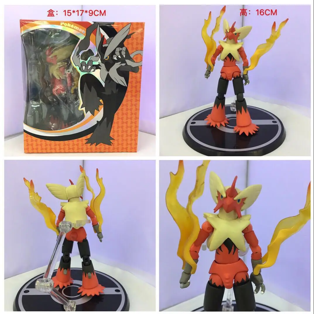 

Pet Elf Pokemon SHF the Blaziken Mega Evolution Turkey Mobile Garage Kit Decoration