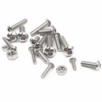 

500pcs M3/M4/M5 Screws Bolts & Nuts Kit Stainless Steel Hex Head +3 Allen Keys Brand New 2020