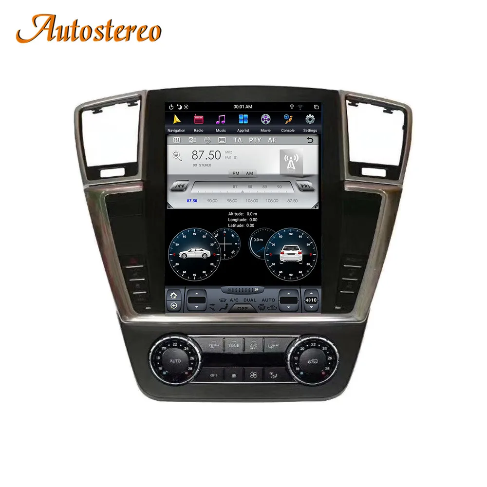 Para Mercedes-Benz GL ML W166 X166 Android Radio 2012 - 2015 Tesla del coche de la pantalla multimedia sin reproductor de dvd GPS Navi Unidad de Audio