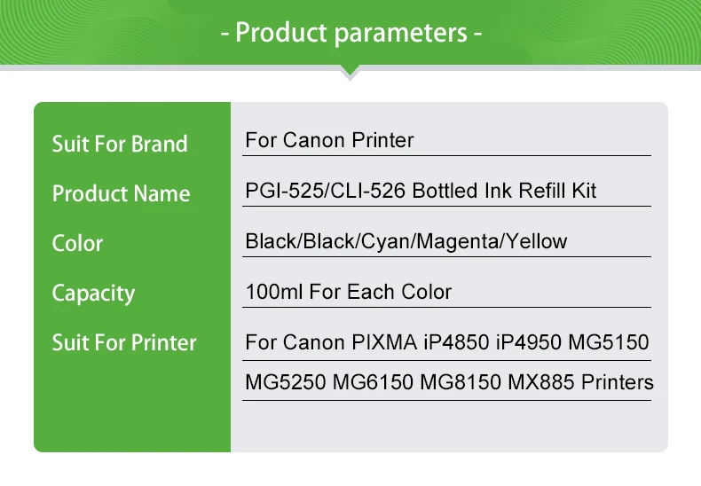 cartucho de tinta recarregável para canon pgi