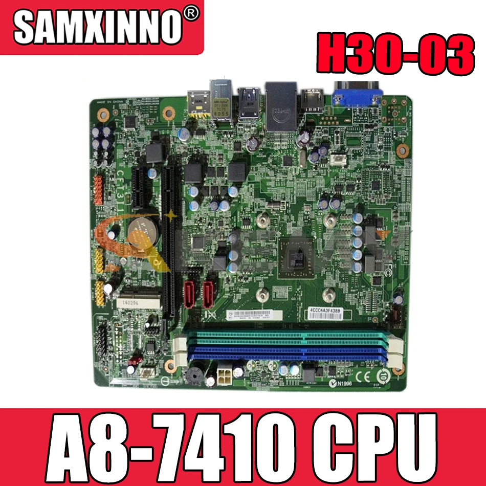 Высокое Качество для Lenovo H30-03 H50-05 H3003 H5005 рабочего Материнская плата 5B20H70485 A8-7410