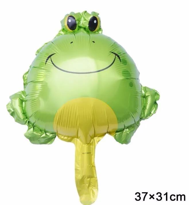 1 шт. большие воздушные шарики в виде животных джунгли вечерние енот и лиса баллон гелия декорации с днем рождения Дети BabyShower Декор Globos - Цвет: frog
