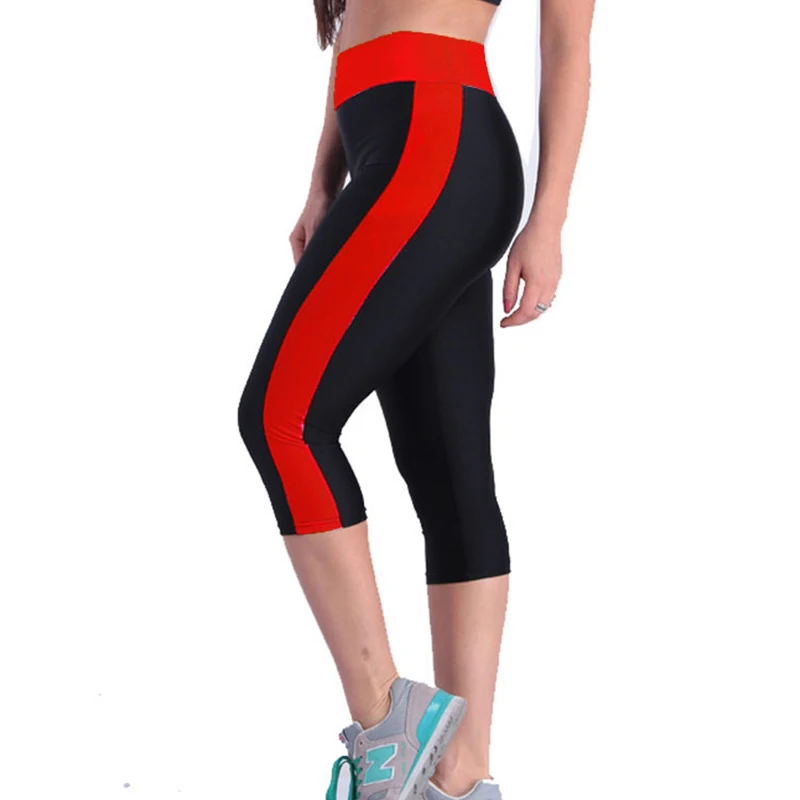 Tanio Damskie spodnie do biegania treningowe legginsy kieszonkowe Fitness wysokiej