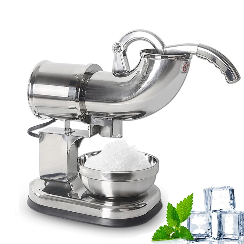 

ITOP Electric Ice Crusher Shaver Machine Snow Cone Maker Stainless Steel Smoothie Sundaes Ice Cream Cocktails Maker CE 110V/220V