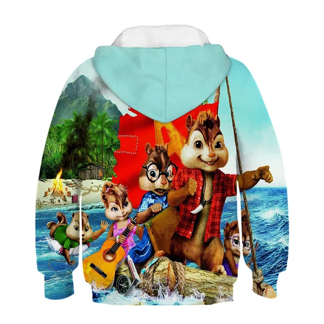 Kids Alvin And The Chipmunks Hoodie Clothes Boys Girls
