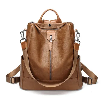 

NEW Casual Women Backpack for School Style soft Leather Student Bag For College Design Women Daily Packs Travel Backpack mochila