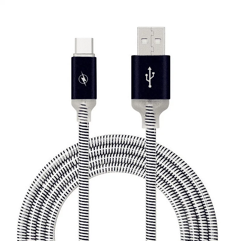 USB кабель струящийся светильник светодиодный кабель Micro type C для samsung S10 huawei P20 кабель синхронизации данных для iPhone 7 8 XR кабели для зарядки телефонов - Цвет: Black