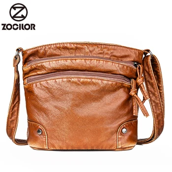 

Fashion Multi-layer small Women Bag soft Leather Handbags PU Shoulder Bag Retro Crossbody Bags for Women Messenger Bags
