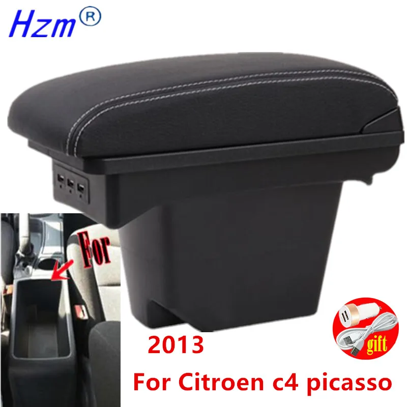 Подлокотник для Citroen c4 picasso 2013 дюйма аксессуары интерьера с USB | Автомобили и