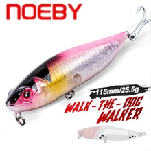 NOEBY – leurre Pencil de type Wobbler pour la pêche en surface, appât artificiel idéal pour la pêche au bar, en eau salée, 115mm, 25.5g 