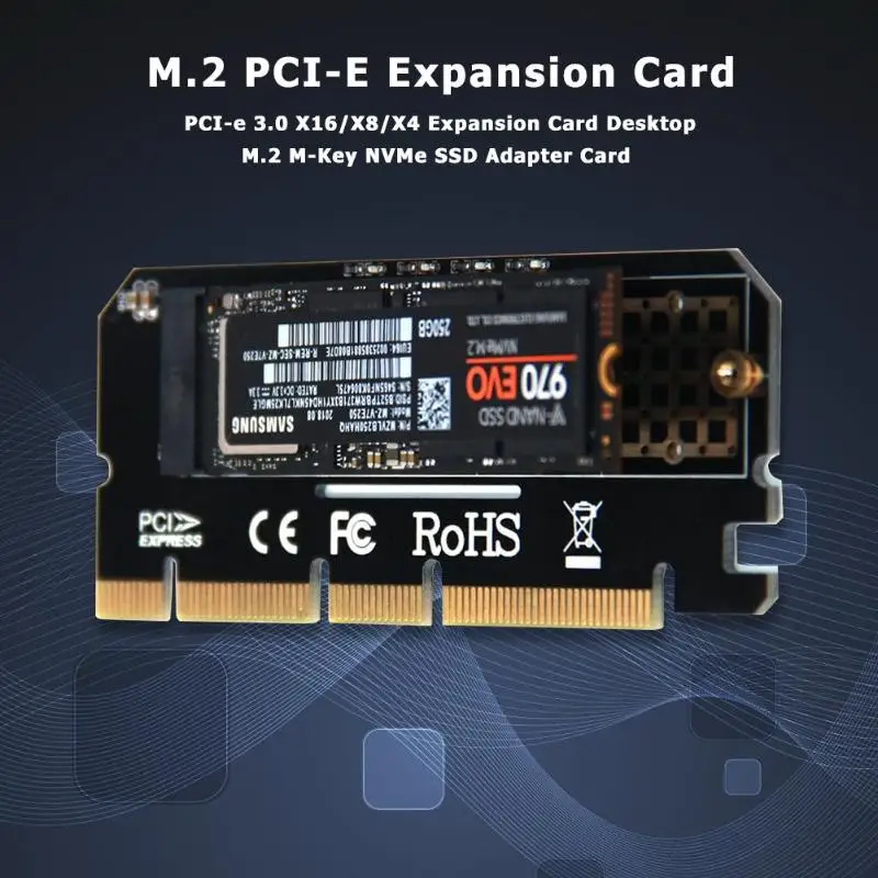 NVMe SSD адаптер карта M.2 к PCI-e 3,0X16/X8/X4 твердотельный накопитель конвертер M-Key карта расширения