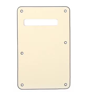 

Musiclily Guitar Strat Back Plate for Fender USA/Mexican Standard Stratocaster Modern Style, 3Ply Cream