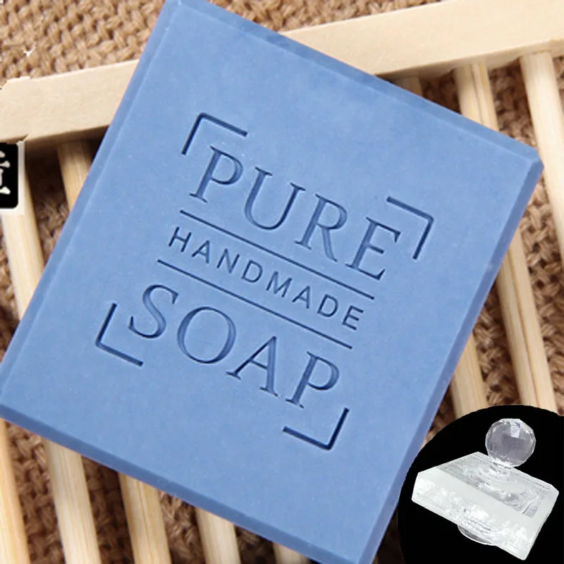 English Alphabet Letter Series Clear Acrylic Soap Stamp, Handmade Soap Seal, Letters and Patterns, Transparent Custom Chapters