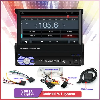 

Android 8.1 System Bluetooth Mirror Link GPS Touch Screen MP5 1din 7'' 12 Languages Stereo FM USB TF Video Car Radio Player