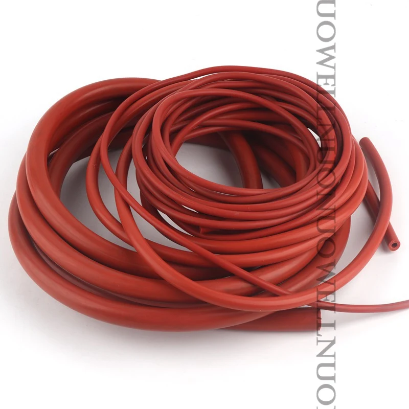 5m Silica Gel Hose I.D 2-32mm Heat Resistant Aquarium Silicone Tube Flexible AirPump Soft Pipe Automobile Fuel Tank Vacuum Hose