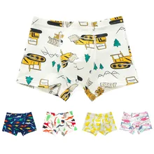 1 шт./лот, детское нижнее белье, мягкие дышащие трусы-боксеры для маленьких мальчиков, трусы с динозавром, детские удобные трусики