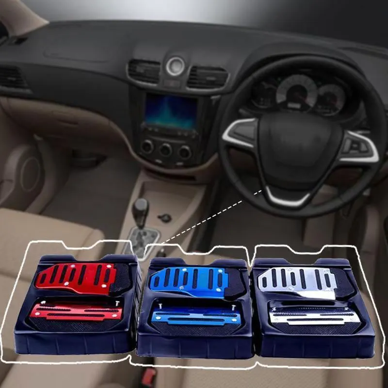 Anti-Slip PVC Board Accelerator Pad Cover Brake Pedal Cover for Pads