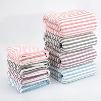 

Coral Fleece Towel and Bath Towel Combination Set Absorbent Thick Adult Small and Large Covers Bathroom Towels