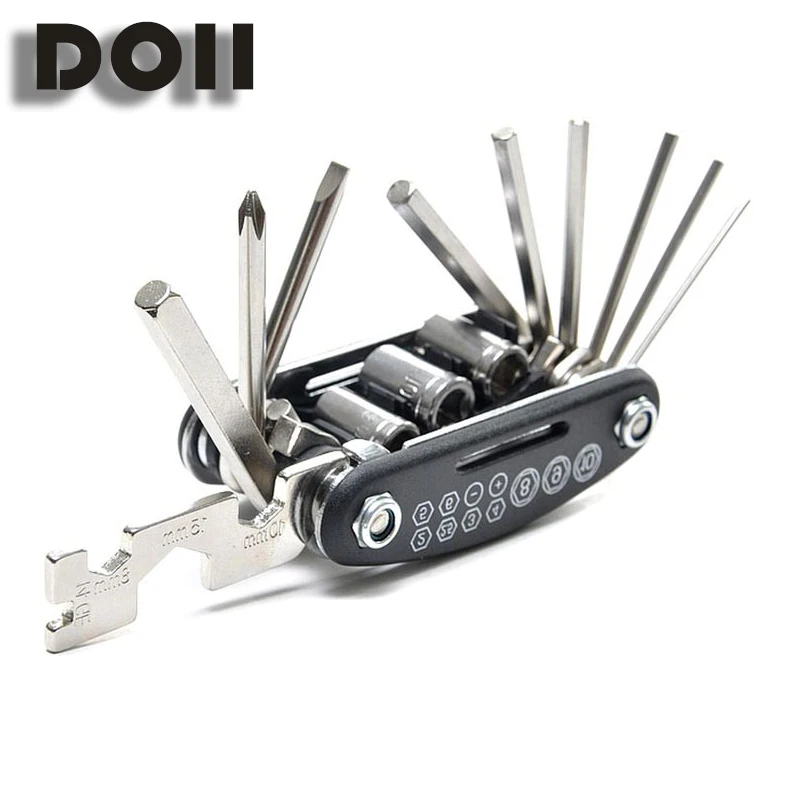 cheap 16 in 1 Multifunction Bicycle Repair Tools Kit Hex Spoke Cycling Screwdriver Tool MTB Mountain Cycling Bike Repair Tool