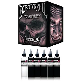 

6 Pcs 1oz Tattoo Ink Pigment Set Kits Body Arts 30ml black Professional Beauty Permanent Makeup Paints Accessories 6 Color