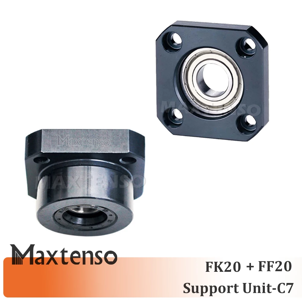 

MAXTENSO опорный блок FK20 FF20 Профессиональный фиксированный боковой FKFF C7 для шарового винта TBI sfu sfnu 2510 3010 Премиум ЧПУ один комплект