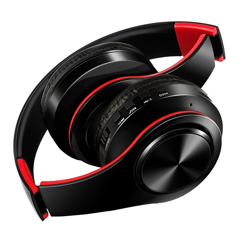 HIFI Stereo Earphones Bluetooth Headphone Music Headset FM and Support SD Card with Mic for Mobile Xiaomi Iphone Samsung Tablet