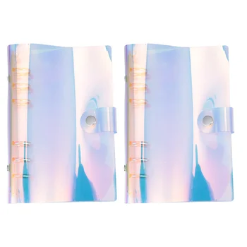 

2pcs Dazzle Binder Paper Holder Portable Binder Multi-function Folder
