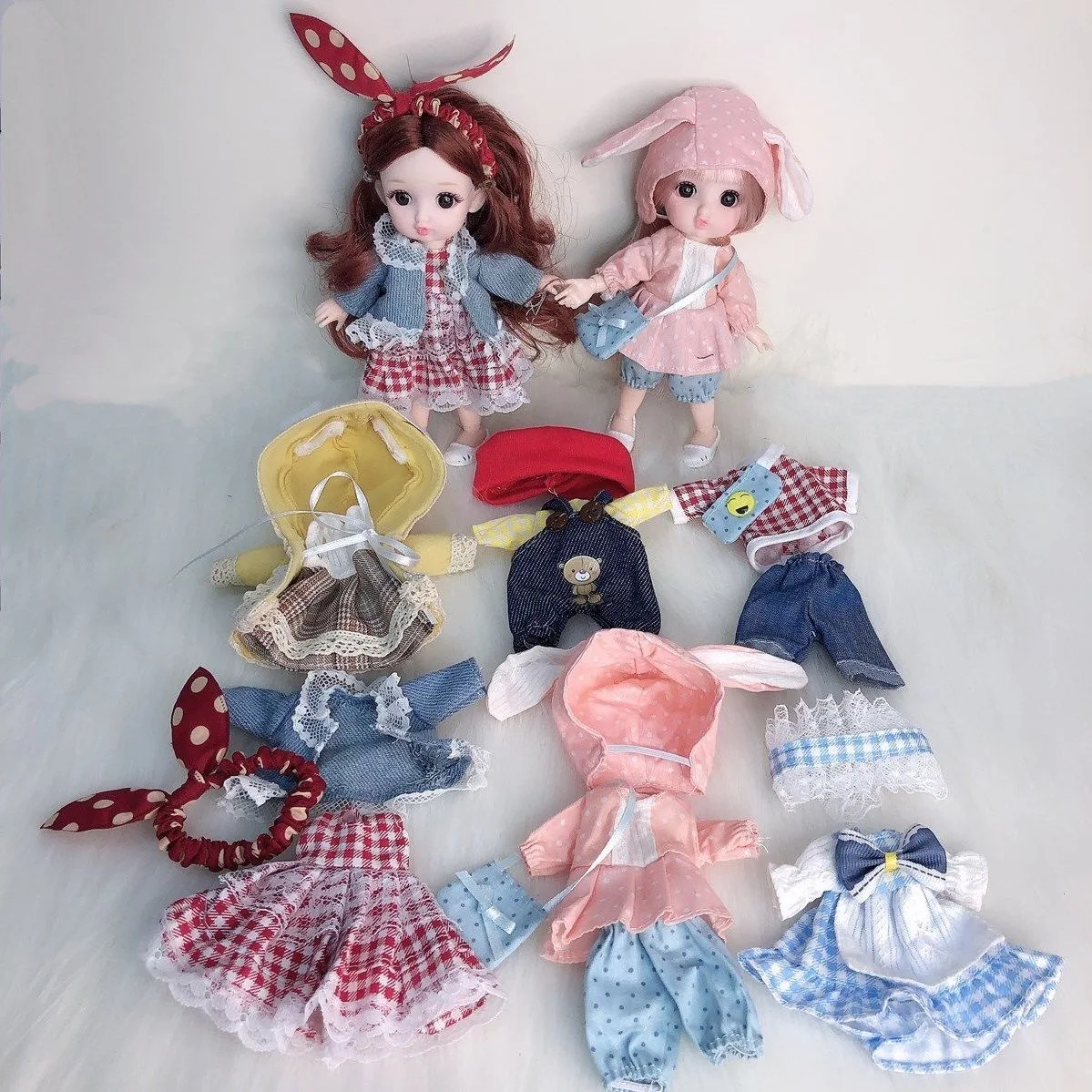 TYXHXTF - Ensemble De Vêtements Trop Mignons Pour Poupée La-bu-bu 17 Cm (poupée Non Incluse)